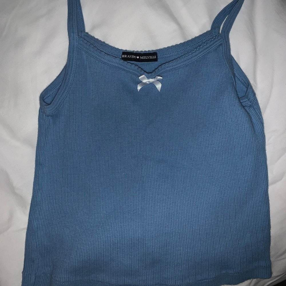 blue brandy bow belle tank